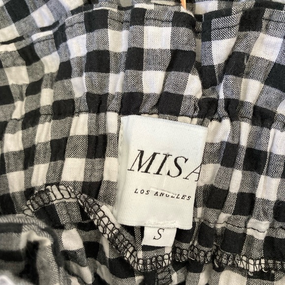Misa Los Angeles | Black Gingham Kayin Skort - Picture 4 of 10